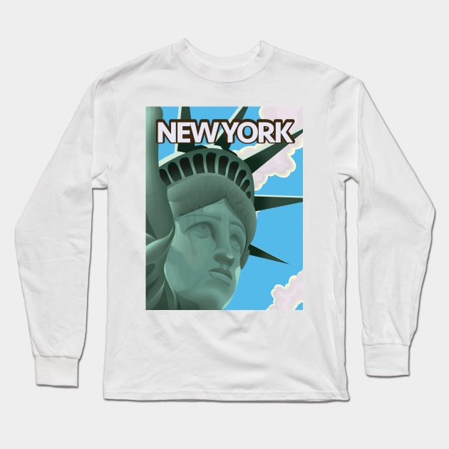 New York Liberty Long Sleeve T-Shirt by nickemporium1